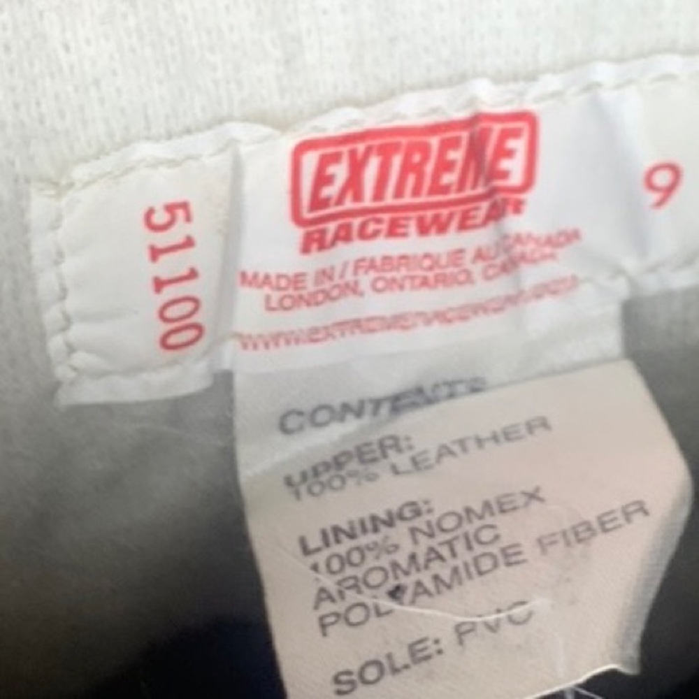 Extreme Racewear Black Suede Polamide Fiber Lined Competition Racing Sho… - Picture 10 of 10